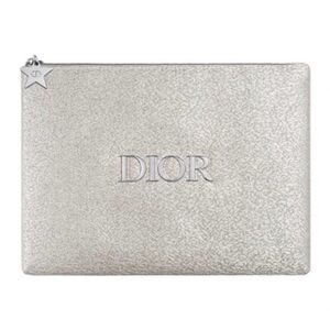 Dior Forever Glow Maximizer Silver Luxury Cosmetic Pouch